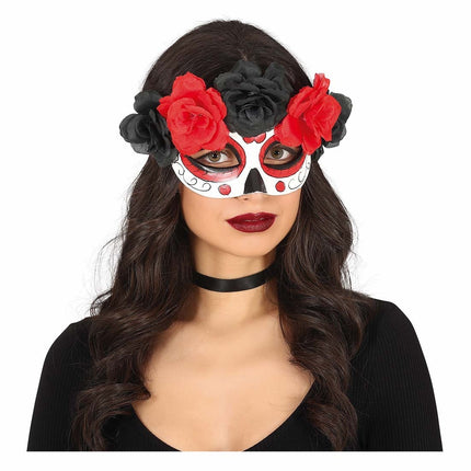 Halloween Augenmaske Blumen