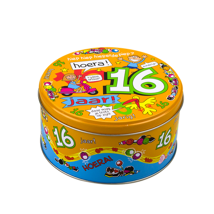 Bonbontrommel 16 Jahre 14cm