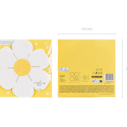 Blumen Servietten 16,5cm 12Stück