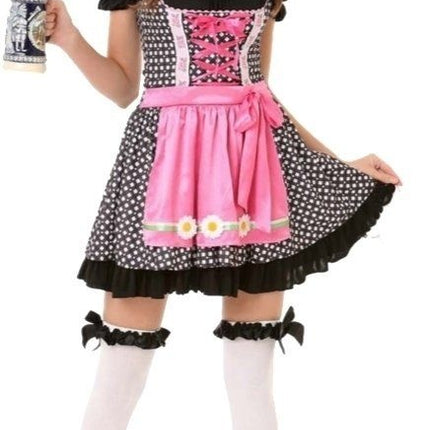 Dirndlkleid Oktoberfest Schwarz Weiß Dots