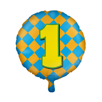 Helium Ballon 1 Jahr Bunt Leer 46cm