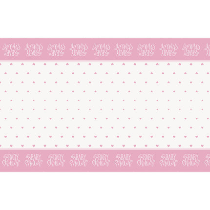 Baby Dusche Tischtuch Rosa 2.13m