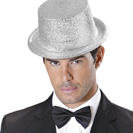 Silberner High Hat Glitter