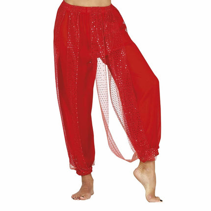 Bauchtänzerin Hose Rot Damen