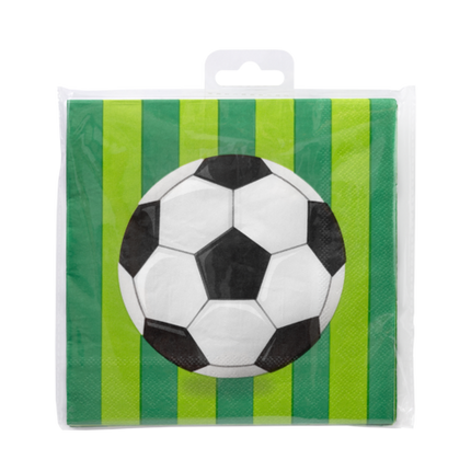 Fußball Servietten 16cm 16Stk
