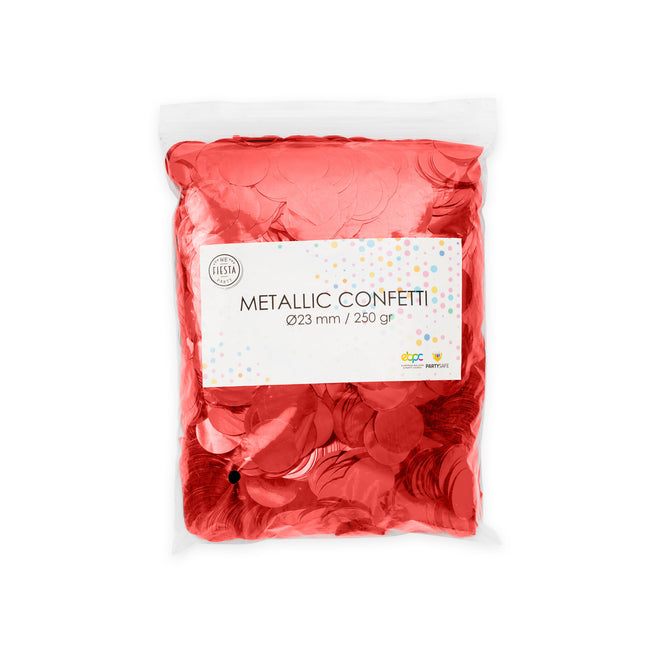 Rotes Konfetti Metallic 250gr