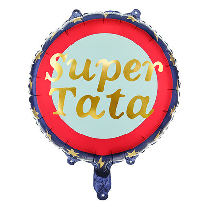 Heliumballon Super Tata Leer 45cm