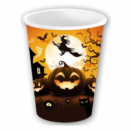 Halloween Becher Kürbis 355ml 6 Stk.