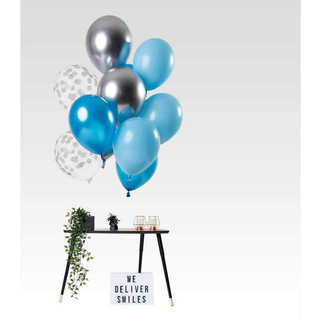 Blaue Luftballons Set 30cm 12Stück