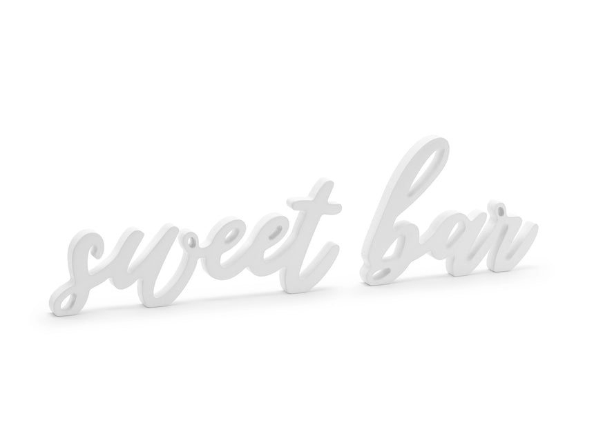 Tischdekoration Sweet Bar Weiß 37cm