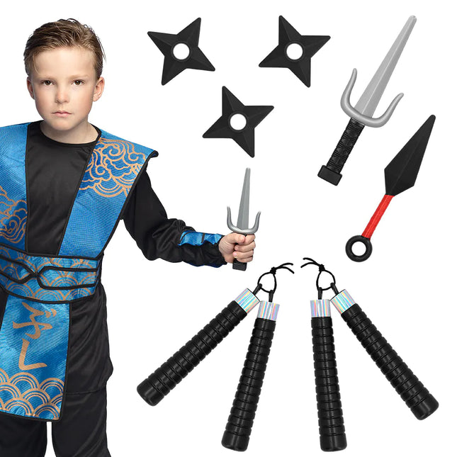 Ninja Fake Waffenset Junge 7-teilig