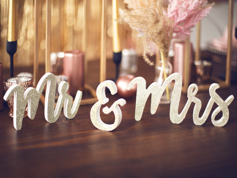 Tischdekoration Herr & Frau 50cm