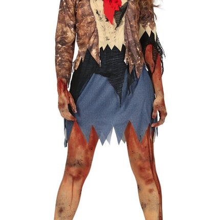 Zombie Halloween Kostüm Damen L