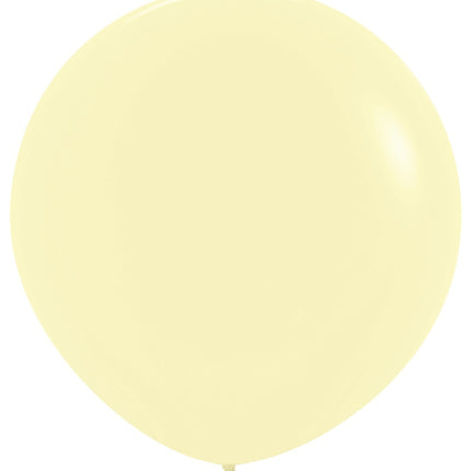Ballons Pastell Mattgelb 91cm 10Stk