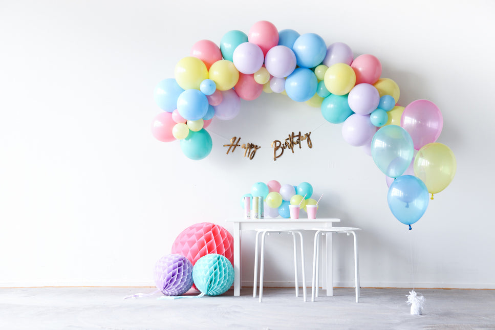 Bunte Ballons Pastell 13cm 50Stk