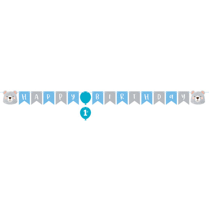 Happy Birthday Girlande Bär 1,8m