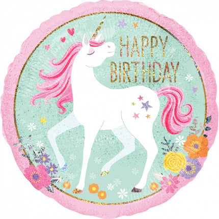 Heliumballon Einhorn Leer 55cm