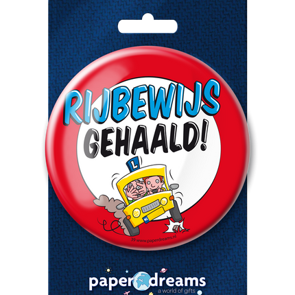 Button Führerschein gesammelt 10,2cm