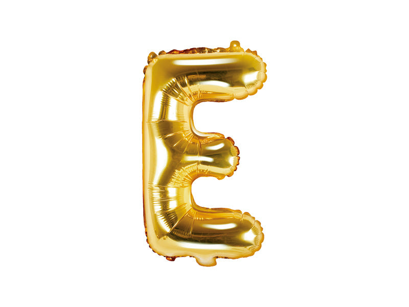 Folienballon Buchstabe E Gold Leer 35cm