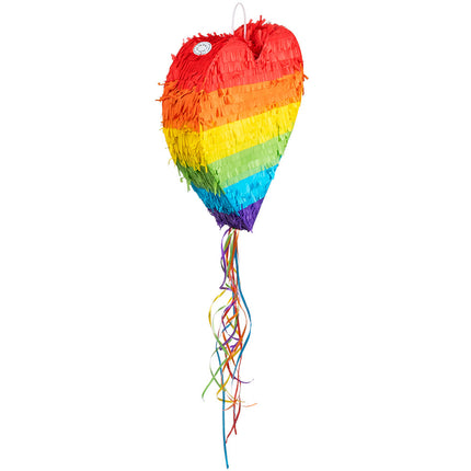 Regenbogen Pinata Herz 37cm