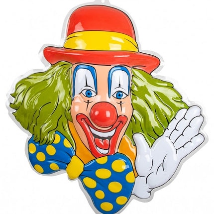 Wanddekoration Clown Grünes Haar 50cm