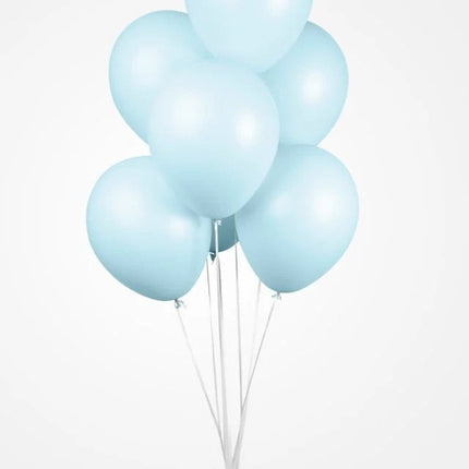 Hellblaue Luftballons Pastell Macaron 30cm 100Stk.