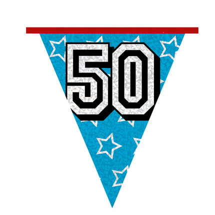 Girlanden 50 Jahre Glitzer 8m
