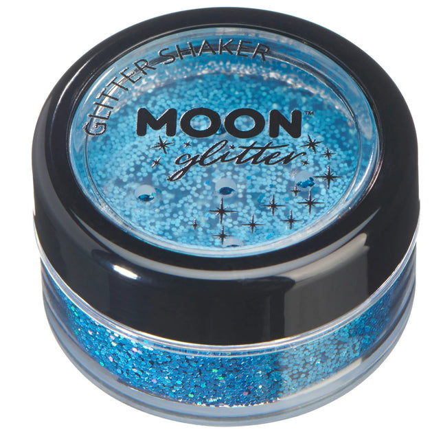 Moon Glitter Holographic Glitter Shakers Blau 5g
