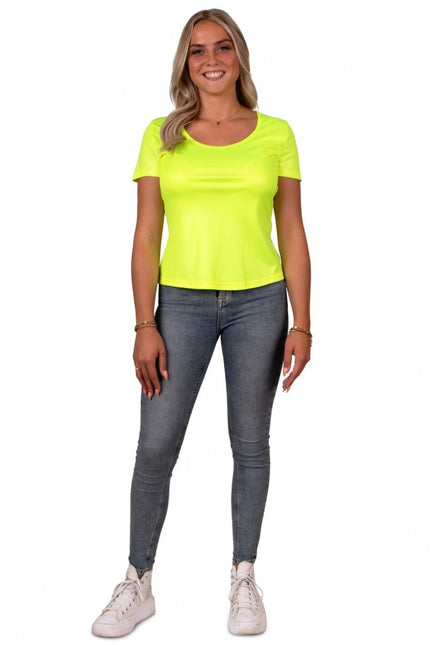 T-Shirt Damen Neongelb