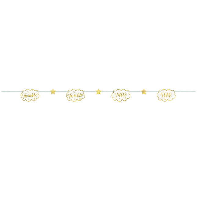 Twinkle Twinkle Little Star Girlande Gold 2,13m