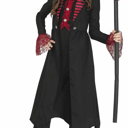 Gothic Halloween Kostüm Mädchen Rot