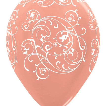 Ballons Filigran Metallic Rose Gold 30cm 25Stk