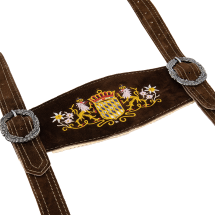 Oktoberfest Gürtel mit Clips Braun/Schwarz