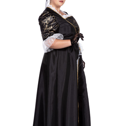 Mittelalterliches Kleid Schwarz