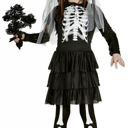 Halloween Kostüm Kind Kleid Skelett