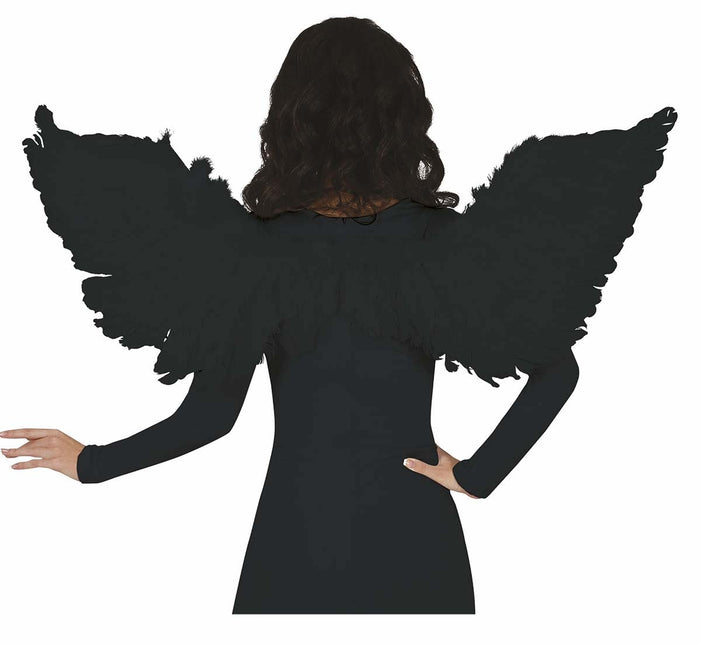 Schwarze Flügel 106cm