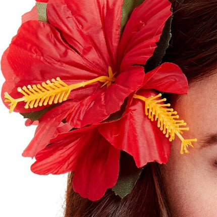 Haarblume Rot Deluxe 14cm
