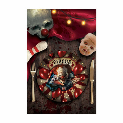 Halloween Teller Clown 23cm 6Stk.