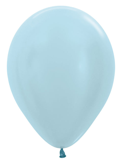 Ballons Perlblau 30cm 12Stk