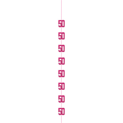 50 Jahre Hängende Dekoration Rosa 1,52m