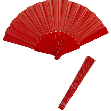 Roter Fächer-Stoff