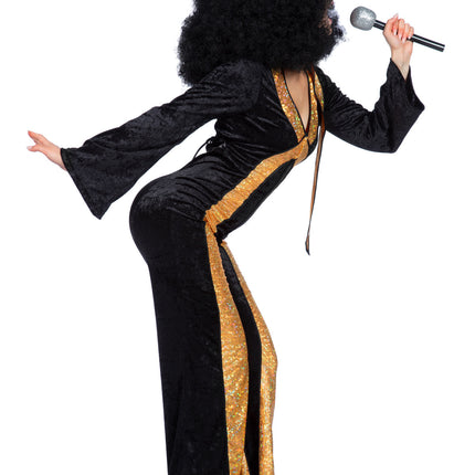 Disco Anzug Gold Damen
