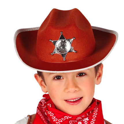 Brauner Sheriffhut Kind