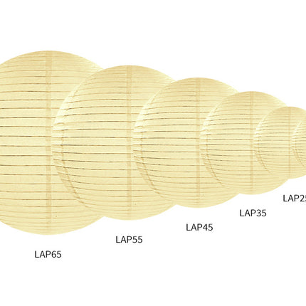 Vanillecreme Laterne Rund 20cm