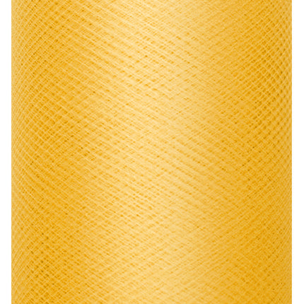 Gelbe Tüllrolle steif 30cm 50m