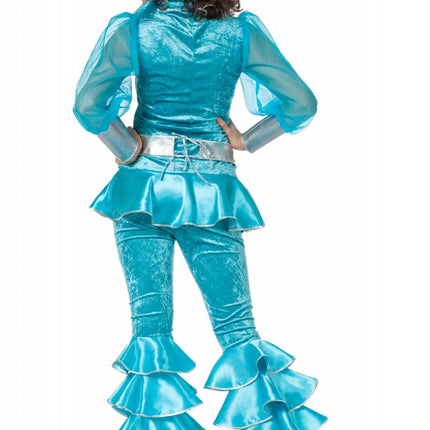 Discoanzug Blau Damen