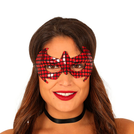 Maske Rot Schwarz