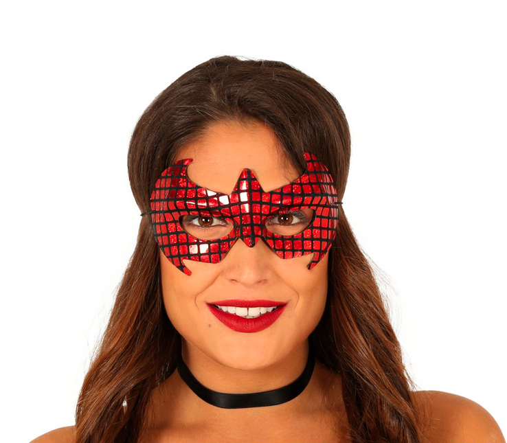 Maske Rot Schwarz