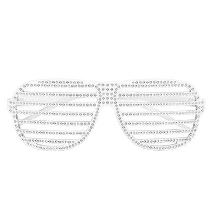 Weiße Brille gestreift