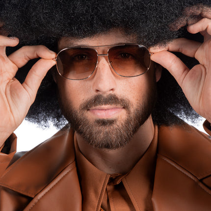 Braune Brille 70'S